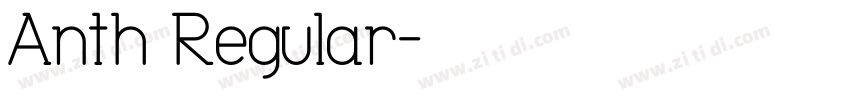 Anth Regular字体转换